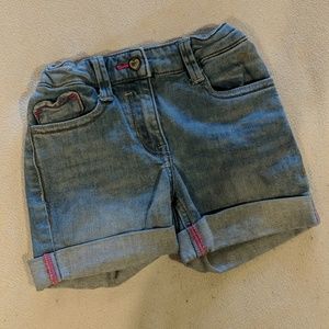 Adjustable jeans shorts for girls (3T)